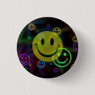 BADGE ROND 2,50 CM JOIE HEUREUSE HEUREUSE DE JOIE