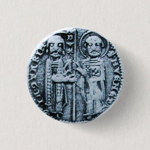 BADGE ROND 2,50 CM JOINT DES CHEVALIERS TEMPLAR