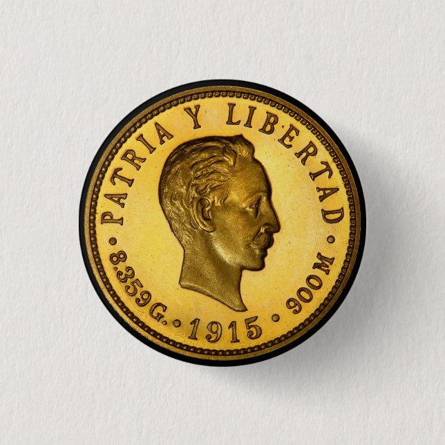 Badge Rond 2,50 Cm Jose Marti coin (Devant)