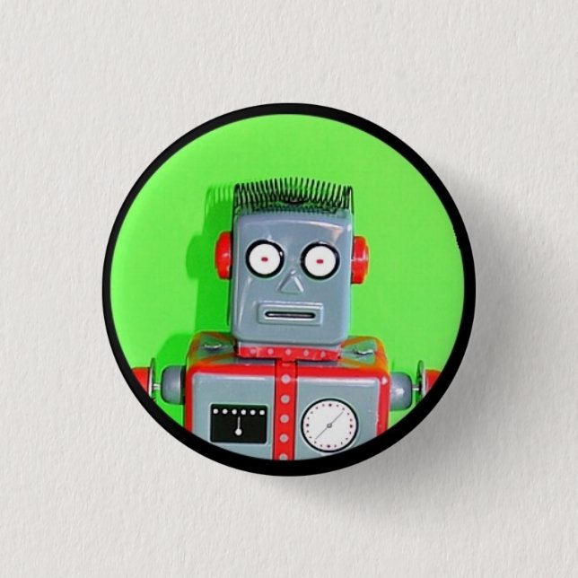 Badge Rond 2,50 Cm Jouet 1 de robot (Devant)