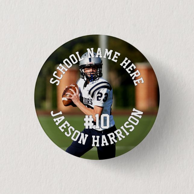 Badge Rond 2,50 Cm Joueur de football professionnel (Devant)