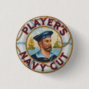 Badge Rond 2,50 Cm Joueurs Marine Cut