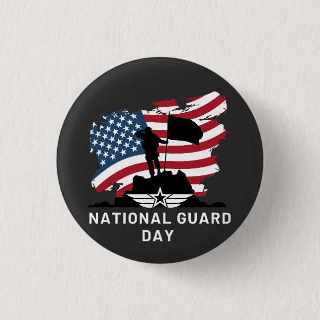 Badge Rond 2,50 Cm Jour de la Garde nationale (Devant)