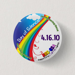 Badge Rond 2,50 Cm Jour de silence