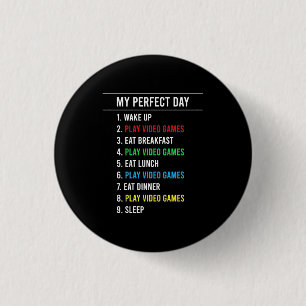 Badge Rond 2,50 Cm Jour parfait du joueur