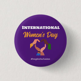 Badge Rond 2,50 Cm Journée internationale de la femme 2025 inclusion 