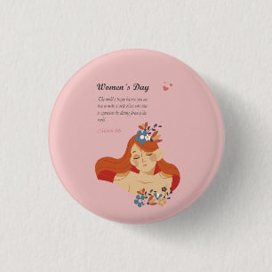 Badge Rond 2,50 Cm Journée internationale de la femme 8 mars