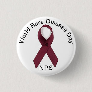 Badge Rond 2,50 Cm Journée mondiale des maladies rares, NPS