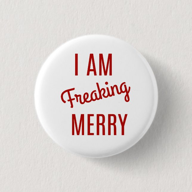 Badge Rond 2,50 Cm Joyeuse épingle de Noël (Devant)