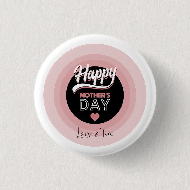 Badge Rond 2,50 Cm Joyeuse fête des mères (Devant)
