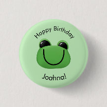 Joyeuse grenouille verte d'anniversaire