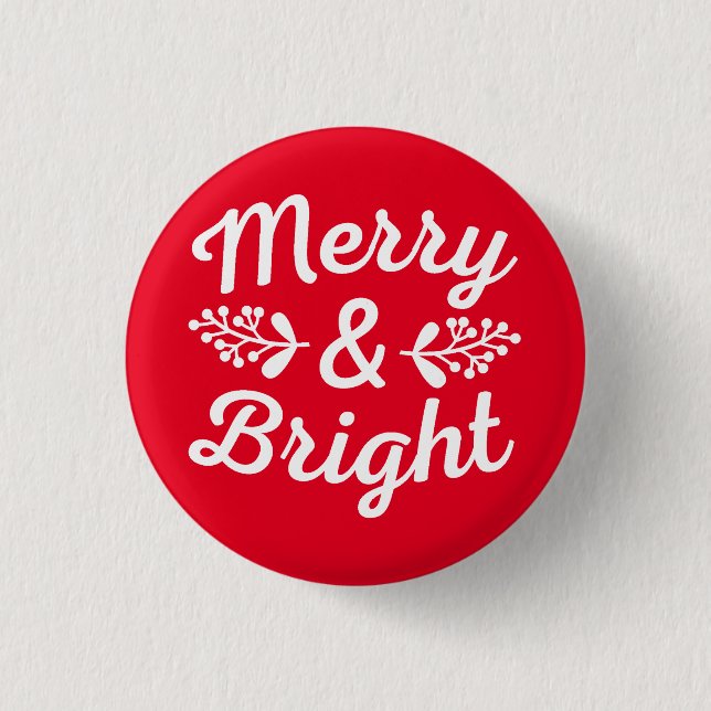 Badge Rond 2,50 Cm Joyeux et bon Noël (Devant)