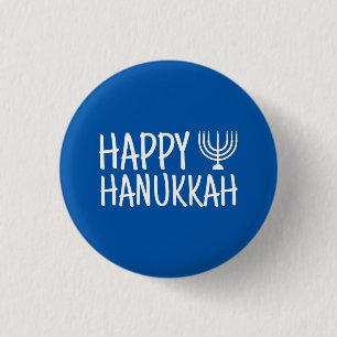 Badge Rond 2,50 Cm Joyeux Hanouka