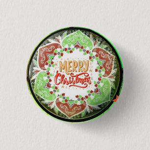 Badge Rond 2,50 Cm Joyeux Noël