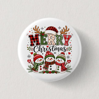 Badge Rond 2,50 Cm Joyeux Noël