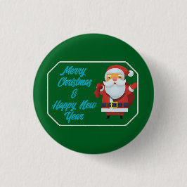 Badge Rond 2,50 Cm Joyeux Noël et Bonne Année