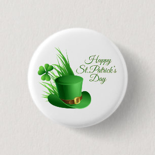 Badge Rond 2,50 Cm Joyeux salutations de la Saint Patrick