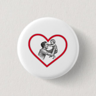 Badge Rond 2,50 Cm Joyful Fatherhood - Dad and Baby