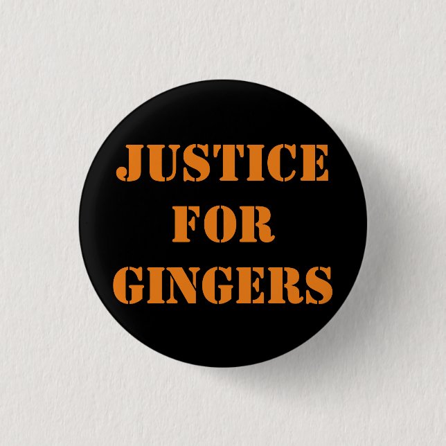 Badge Rond 2,50 Cm Juge pour Gingers 3 Cm Insigne Rond (Devant)