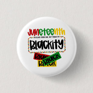 Badge Rond 2,50 Cm JunetDix Blackity Noir Noir Funny