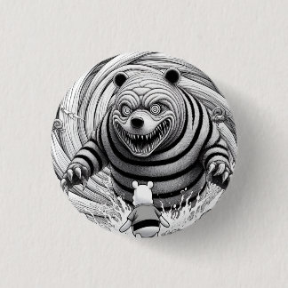 Badge Rond 2,50 Cm Junji Ito Winnie l'Ourson 1