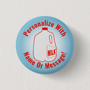 Badge Rond 2,50 Cm Jus de lait