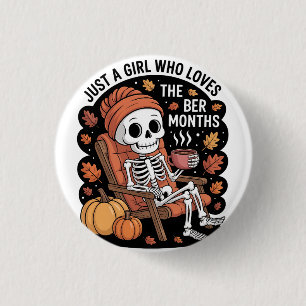 Badge Rond 2,50 Cm Juste une fille qui aime les mois Ber Noël