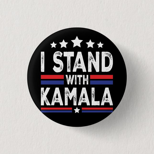 Badge Rond 2,50 Cm Kamala Harris (Devant)