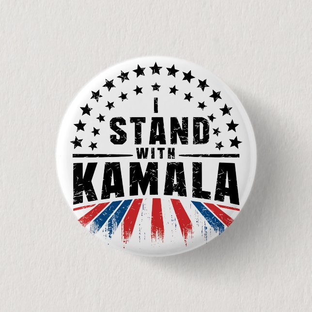 Badge Rond 2,50 Cm Kamala Harris (Devant)