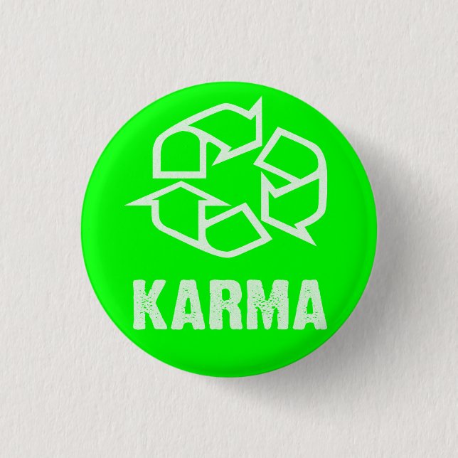Badge Rond 2,50 Cm karma réutilisé (Devant)