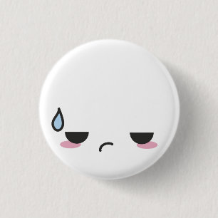 Badge Rond 2,50 Cm Kawaii fait face