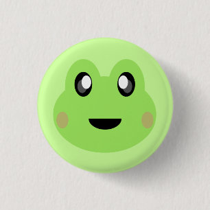 BADGE ROND 2,50 CM KAWAII FROG SUPER CUTE SWEETY