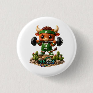 Badge Rond 2,50 Cm Kawaii Zodiac Neos Taureau
