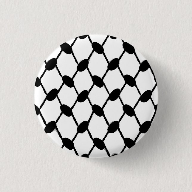 Badge Rond 2,50 Cm keffiyeh BUTTON (Devant)