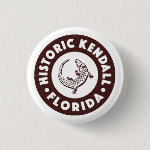 Badge Rond 2,50 Cm Kendall Florida Circle - Brown