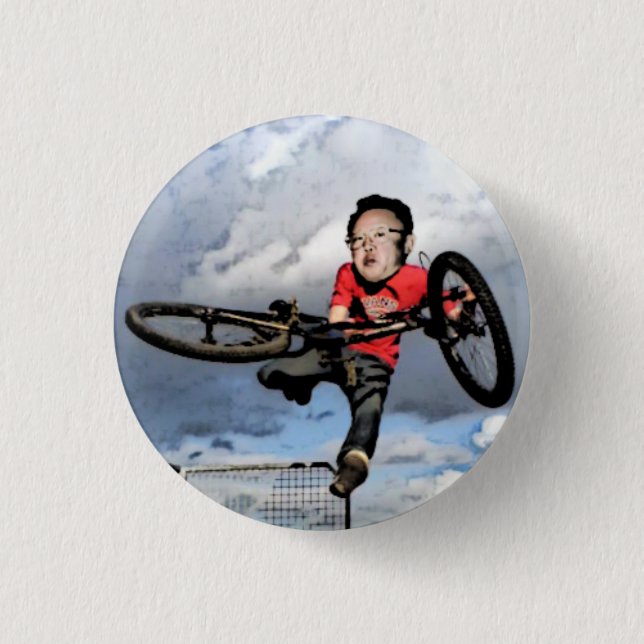Badge Rond 2,50 Cm Kim Jong-il (Devant)
