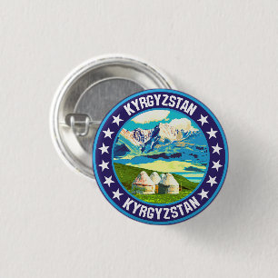 Badge Rond 2,50 Cm Kirghizistan