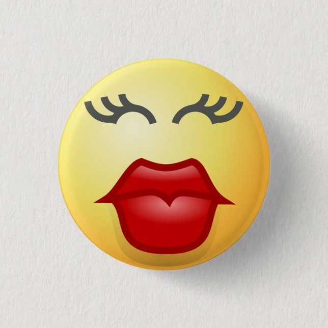 BADGE ROND 2,50 CM KISSY FACE (Devant)