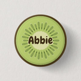 Badge Rond 2,50 Cm Kiwi Fruit Slice