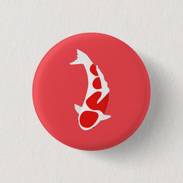 Badge Rond 2,50 Cm Koi (Devant)