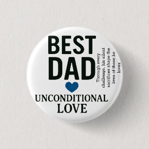 Badge Rond 2,50 Cm L’amour d’un père est un symbole de force