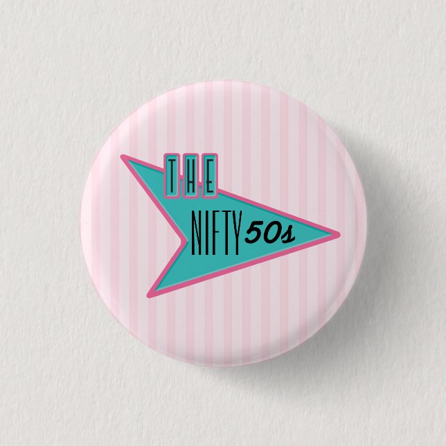 Badge Rond 2,50 Cm La belle les années 50 (Devant)