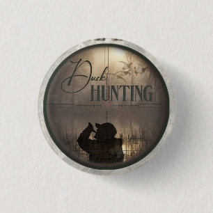 Badge Rond 2,50 Cm La chasse ultime au canard