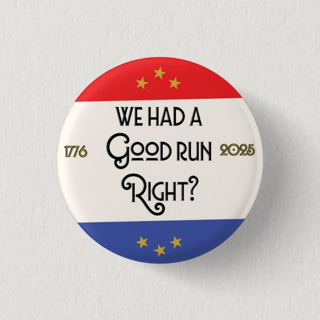 Badge Rond 2,50 Cm La chute de la démocratie (Devant)