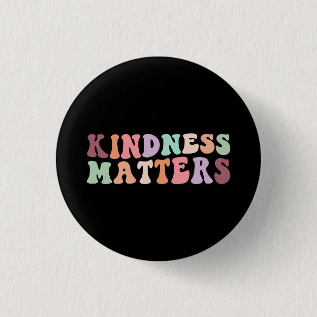 Badge Rond 2,50 Cm La gentillesse rétro compte (Devant)