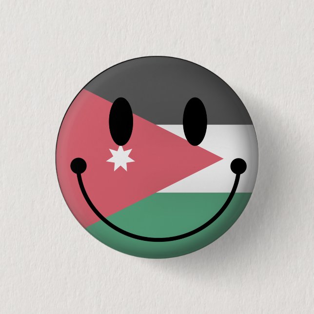 Badge Rond 2,50 Cm La Jordanie (Devant)