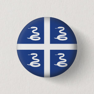 Badge Rond 2,50 Cm La Martinique ronde