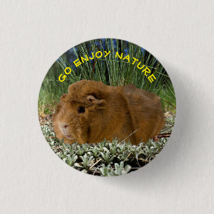 Badge Rond 2,50 Cm La nature a inspiré le modèle photo mignon de