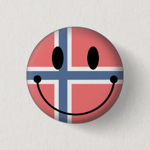 Badge Rond 2,50 Cm La Norvège