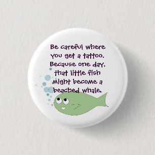 Badge Rond 2,50 Cm La petite analogie de poissons